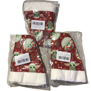 3pk Christmas Santa Star wars Hats The Ultimate Holiday Party Headwear Colorful